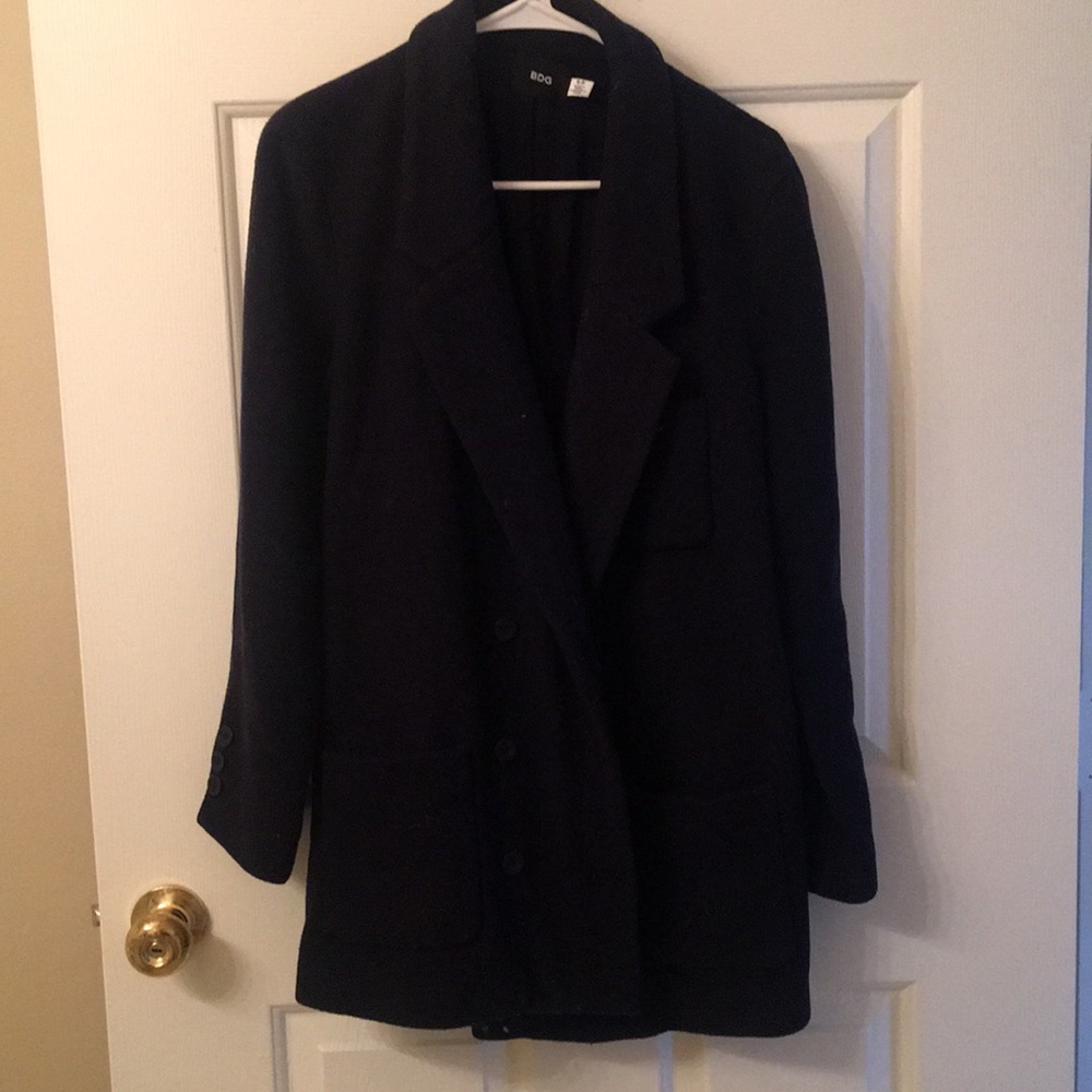 Urban outfitters navy trench jacket